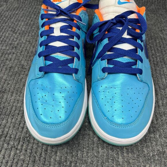 Nike Dunk Low SE Baltic Blue Total Orange Shoes Mens 9.5 HQ1538-416 main image 8